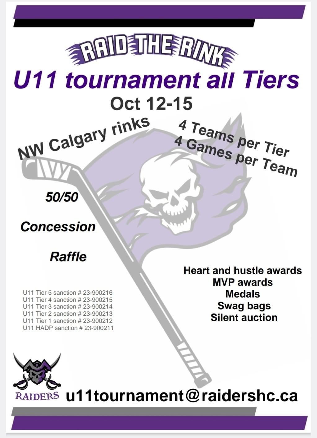 U11 HADP Raid the Rink Tournament