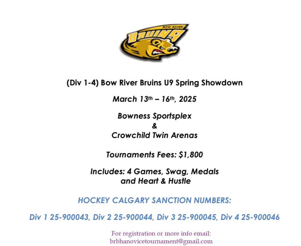 U9 Tier 3 Bow River Bruins Spring Showdown 2025